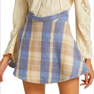 LoveShackFancy Orson Plaid Mini Skirt